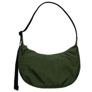 Baggy Medium Nylon Crescent Bag in Bay Laurel